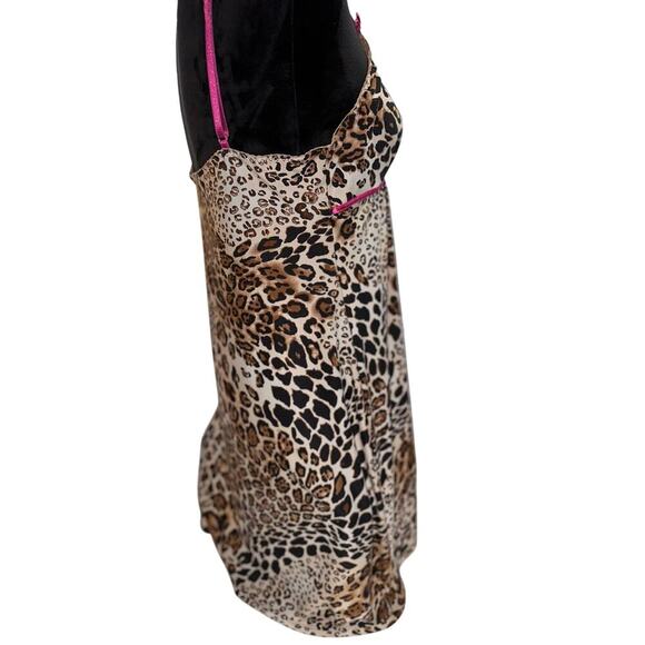 Linea Donatella Women’s Baby Doll Night Gown Small Animal Print Sexy Romantic - Picture 5 of 8
